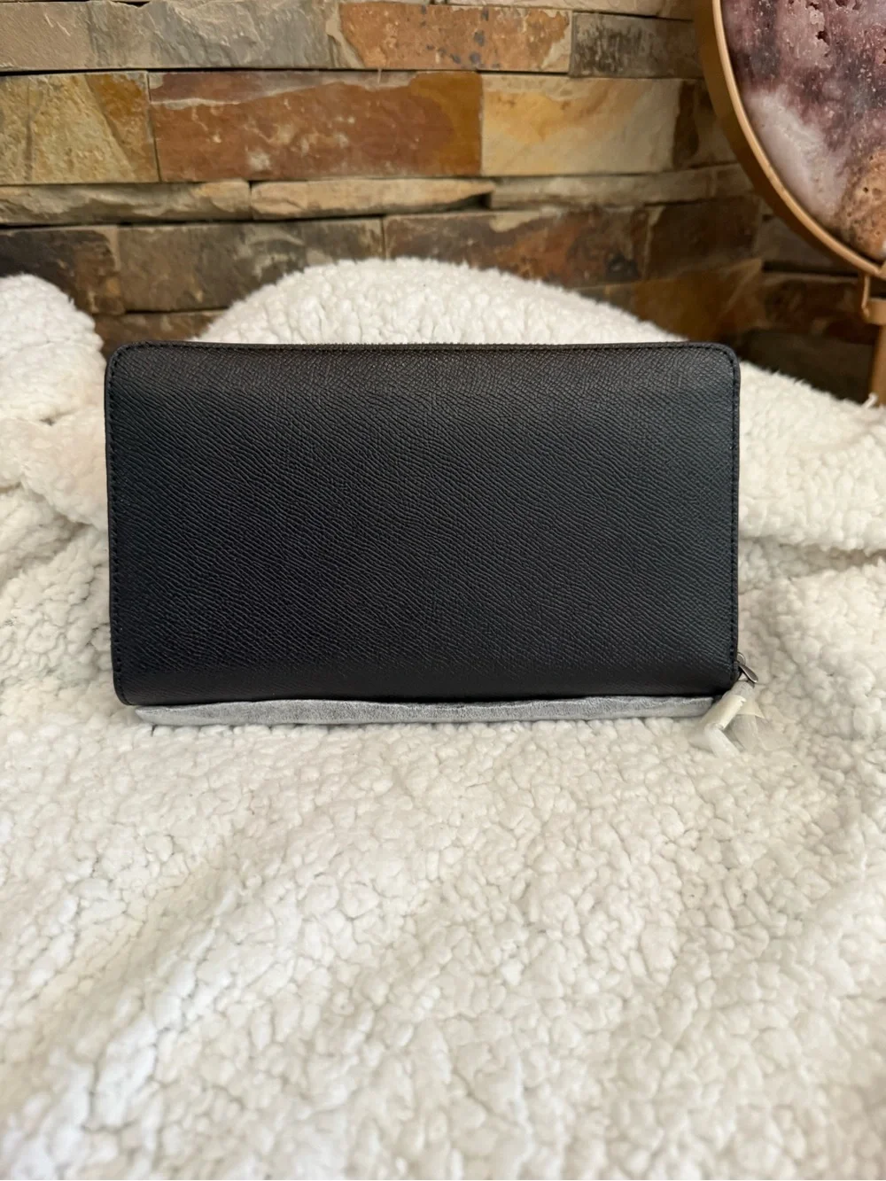 Coach Double Zip Travel Organizer In Crossgrain Leather F59114